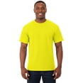 thumbnail image 1 of COUVER Durable High Density Cotton Heavyweight T Shirt Neon Yellow 2X-Large (Mens), 1 of 5
