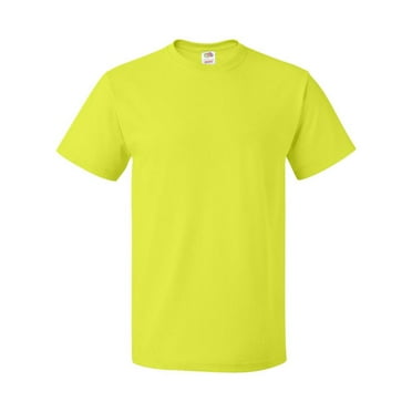 Couver HD Cotton Short Sleeve T-Shirt , Safety green , small