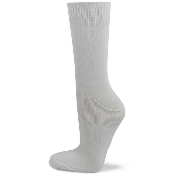 Couver Kids Youth Knee High Soccer Sock for Boy, White, Age 7 - 9