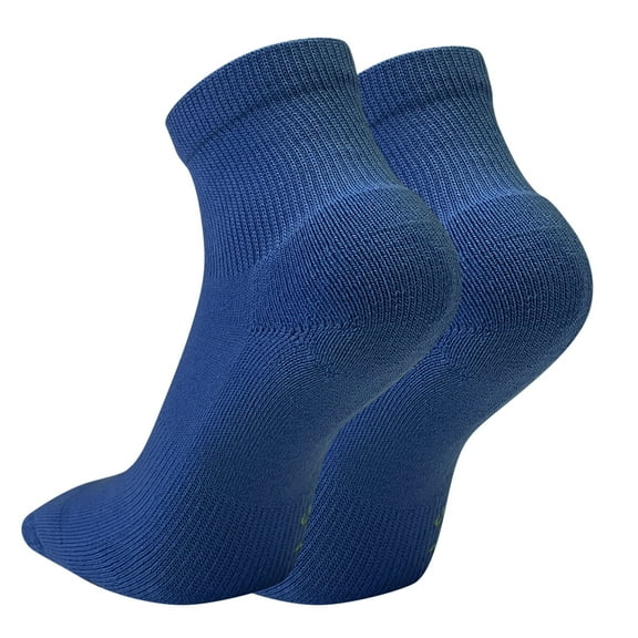Couver Premium Basketball Athletic Cushioned Crew Socks, BLUE, Medium