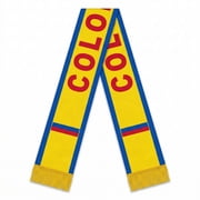 Couver Reversible National Soccer Fan Scarf - Soft Knit Polyester Country Flag Design For Sports, Fan Accessory for Game Day, COLOMBIA