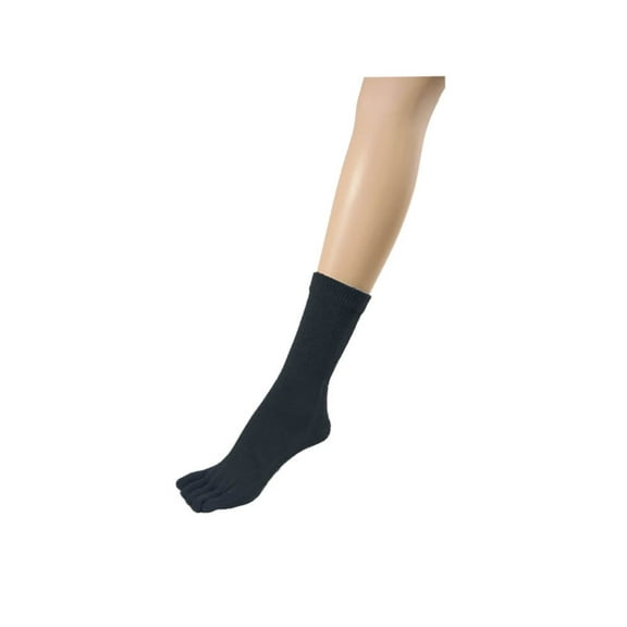 Couver Soft Cotton Ankle Toe Socks 1 Pair, Navy, Medium