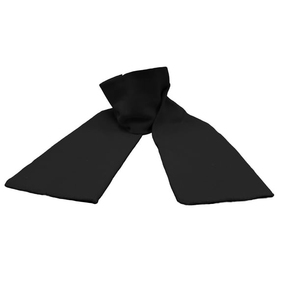 Couver Soft Winter Sports Unisex Knitted Solid Plain Outdoor Scarf, Black