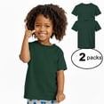 thumbnail image 1 of Couver Toddler Baby Unisex Cotton Jersey Short Sleeve T Shirt Activewear 2 Pack Forest 5/6, 1 of 10