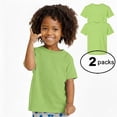 thumbnail image 1 of Couver Toddler Baby Unisex Cotton Jersey Short Sleeve T Shirt Activewear 2 Pack Key Lime 7, 1 of 9