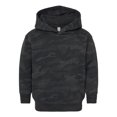 thumbnail image 1 of Couver Toddler Fleece Long Sleeve Hooded Pullover Sweatshirt with Side Seam Pockets, STORM CAMO 5/6, 1 of 5