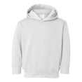 thumbnail image 1 of Couver Toddler Fleece Long Sleeve Hooded Pullover Sweatshirt with Side Seam Pockets, WHITE 2T, 1 of 4