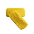 thumbnail image 1 of Couver Unisex 1 inch Thin Cotton Terry Wrist sweatbands (1 Pair) Yellow, 1 of 9