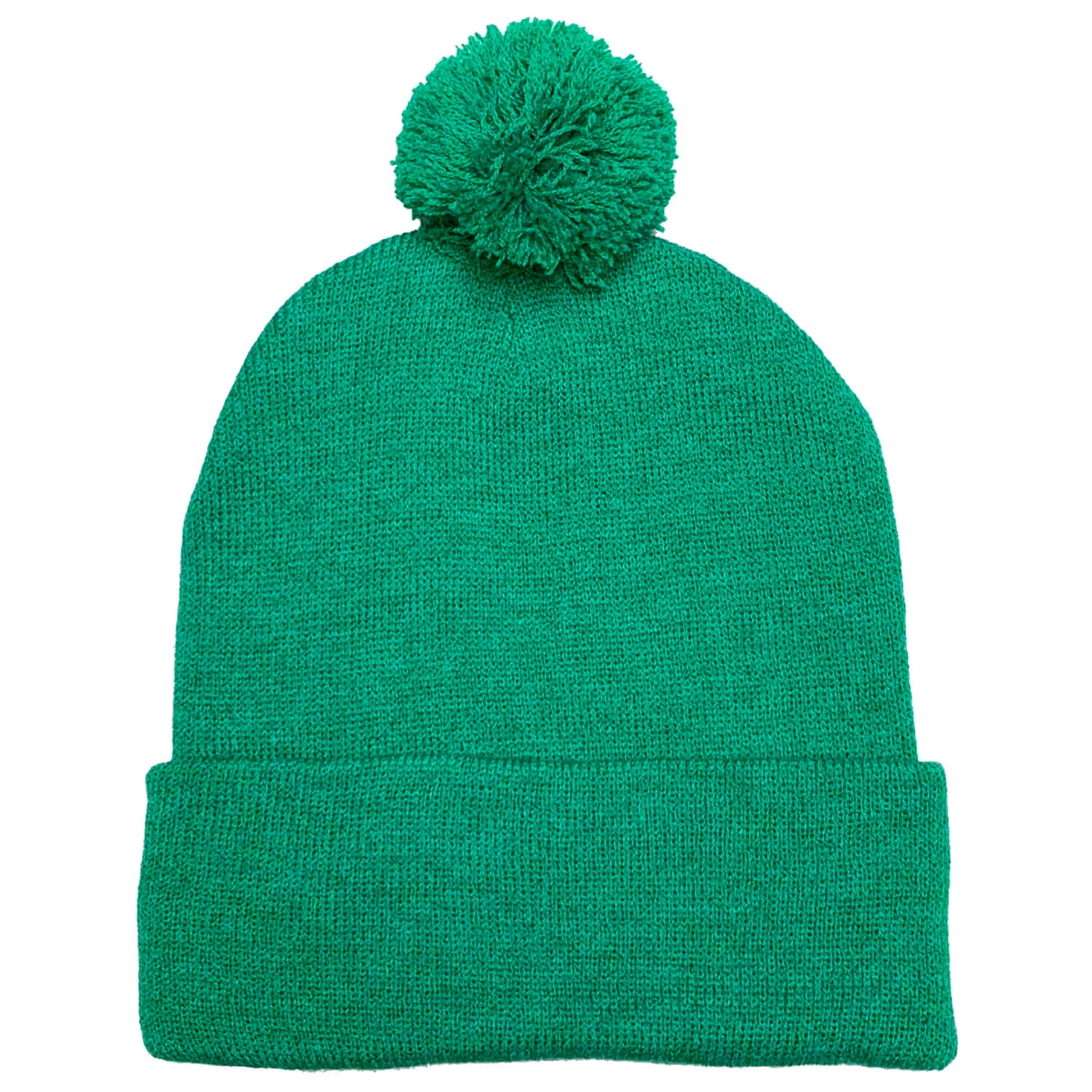 Winter Piece Beanie Green) , Acrylic Pom (Heather 1 Couver inch Unisex Pom Warm Knit with Hat 12