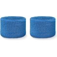 thumbnail image 1 of Couver Unisex Absorbent Wrist Sweatbands for Tennis Football Basketball Athletic Sports- Cotton Terry Colth Sport Wristband, Sky Blue, One Size, 1 Pair, 1 of 7