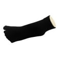 thumbnail image 1 of Couver Unisex Ankle Soft Cotton Split Toed Toe Socks 1 Pair, Black, Medium, 1 of 7