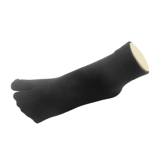 Couver Unisex Ankle Soft Cotton Split Toed Toe Socks 1 Pair, Charcoal, Medium