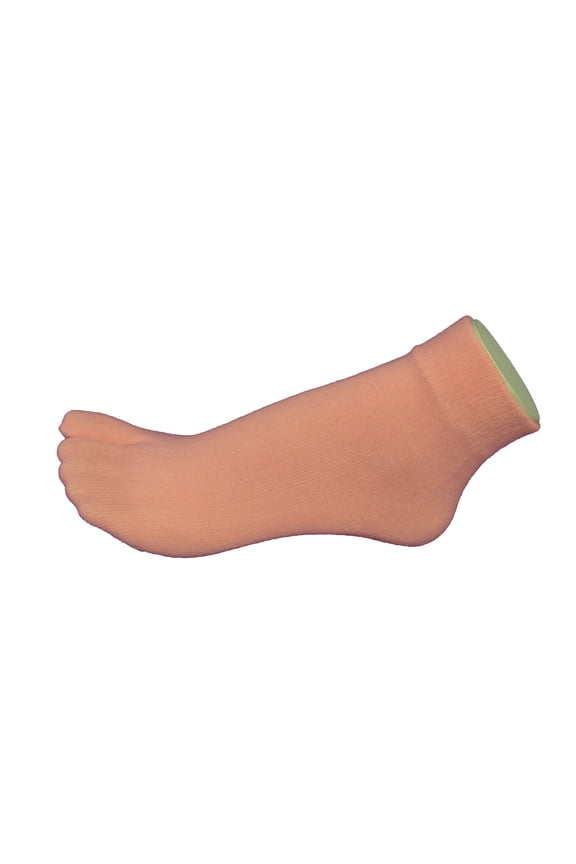 Unisex Ankle Soft Cotton Split Toed Toe Socks 1 Pair, Light Pink, Medium