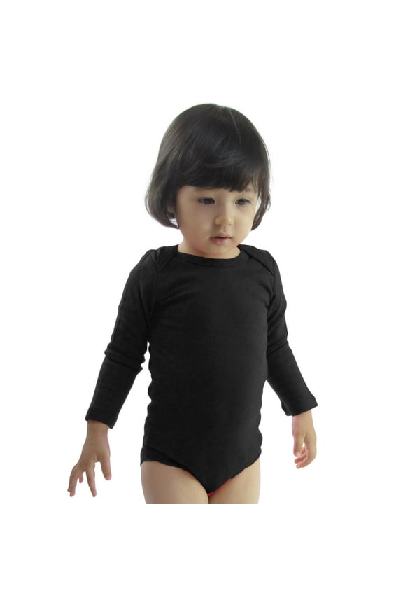 Unisex Infant/Toddler Cotton Nature Bodysuit Onesie, Black, 12M, 1-Piece