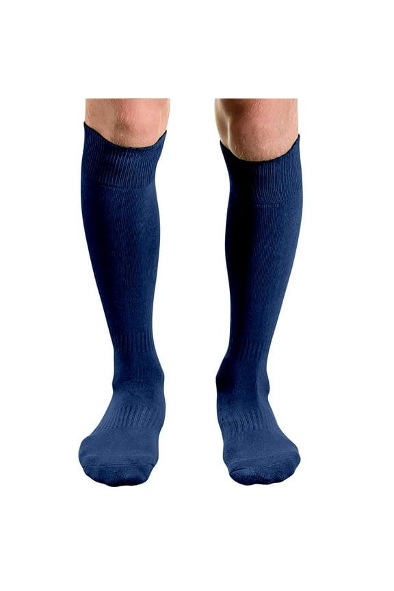 Unisex Knee High Sports Athletic Baseball Softball Socks, Blue, Medium, 1 Pair
