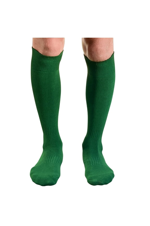 Unisex Knee High Sports Athletic Baseball Softball Socks, Green, Large, 1 Pair