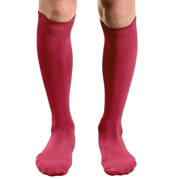 Couver Unisex Knee High Sports Athletic Baseball Softball Socks, Hot Pink, Medium, 1 Pair