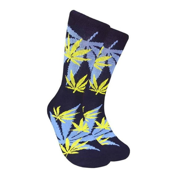 Couver Unisex Maple Leaf Printed Warm Cotton Colorful Casual Athletic Crew Socks