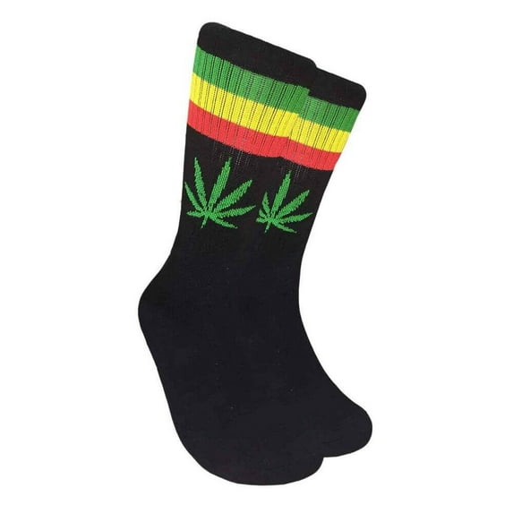 Couver Unisex Maple Leaf Printed Warm Cotton Colorful Casual Athletic Crew Socks