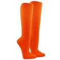 thumbnail image 1 of Couver Unisex Polyester Soccer Knee High Sports Athletic Socks, Dark Orange Medium, 1 of 9