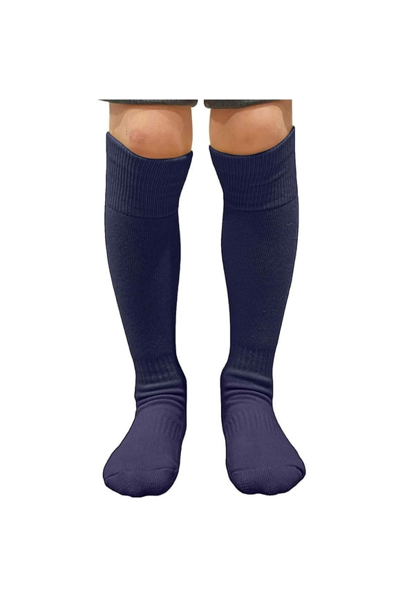 Unisex Solid Youth / Kids Knee High Sports Athletic Baseball Softball Socks, Dark Purple, Large, 1 Pair