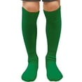 thumbnail image 1 of Couver Unisex Solid Youth / Kids Knee High Sports Athletic Baseball Softball Socks, Green, Large, 1 Pair, 1 of 7