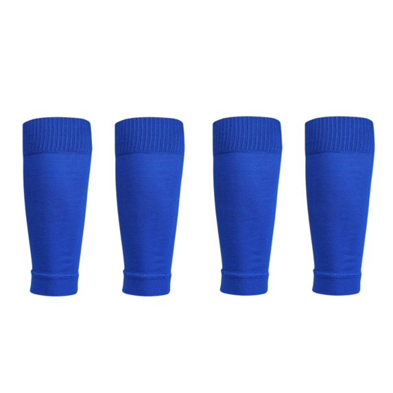 Couver Unisex Stretch Leg Sleeves, Footless Calf Sleeves for Sports and Everyday Wear, Blue, Large, 2 Pairs