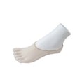 thumbnail image 1 of Couver Unisex Super Low Cut 5 Finger No Show Toe socks, Beige, Small, 1 of 8