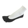 thumbnail image 1 of Couver Unisex Super Low Cut 5 Finger No Show Toe socks, Charcoal, Small, 1 of 8