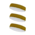 thumbnail image 1 of Couver Unisex Two Tone Wide Basketball Headband Striped Sports Sweatband 3 Pack One Size, Gold/White, 1 of 7