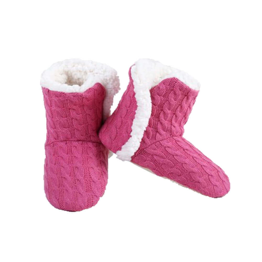 Pink top sherpa bootie