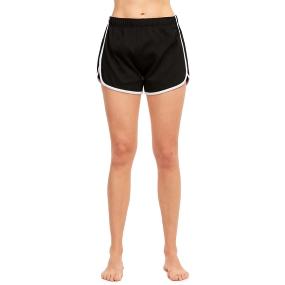 Couver Women's Cotton Dolphin Shorts, Black M, 1 Count, 1 Pack