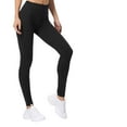 thumbnail image 1 of Couver Women's Cotton Spandex Basic Leggings Pants, Black M, 1 Pack, 1 of 6