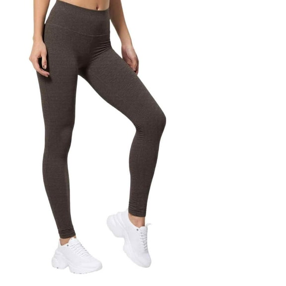 Couver Women's Cotton Spandex Basic Leggings Pants, Charcoal Grey M, 1 Pack