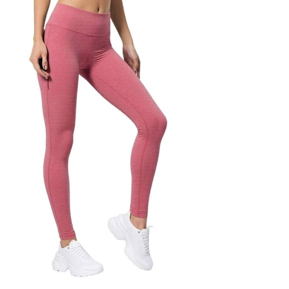 Couver Women's Cotton Spandex Basic Leggings Pants, Heather Red S, 1 Pack