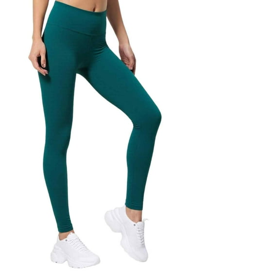 Couver Women's Cotton Spandex Basic Leggings Pants, Peacock L, 1 Pack