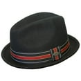 thumbnail image 1 of Cov-ver Hats C1004-2 Jam Wool Stingy Brim Fedora, Black - Medium, 1 of 1