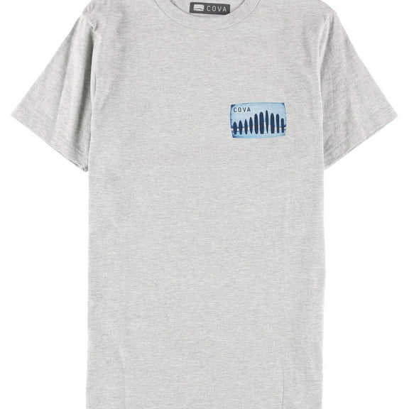 Cova Mens Darwin Graphic T-Shirt, Grey, Small