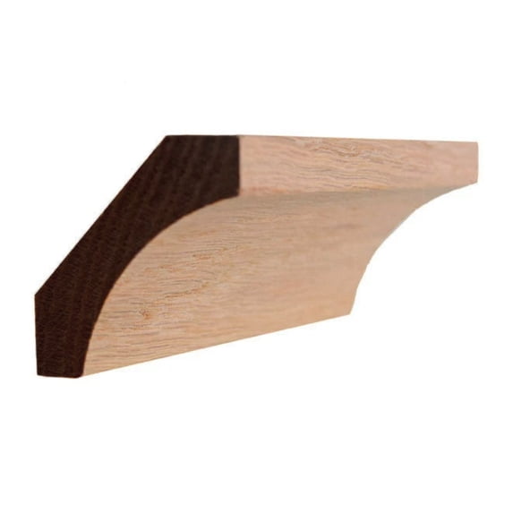 Cove Crown Moulding EWCR39, 3/4" x 2-5/8", Red Oak, 95"