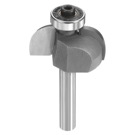 Cove Router Bit 1/4" Shank 1-1/8" Dia 7/16" Cutting Height Radius Raised Panel Bit Edge Forming for DIY Woodworking, Silver