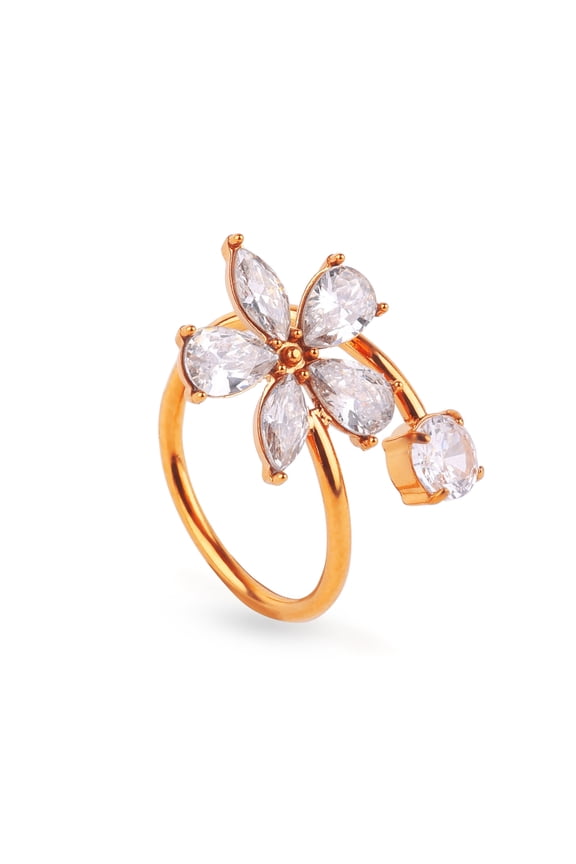 Cove Zircon Adjustable Ring