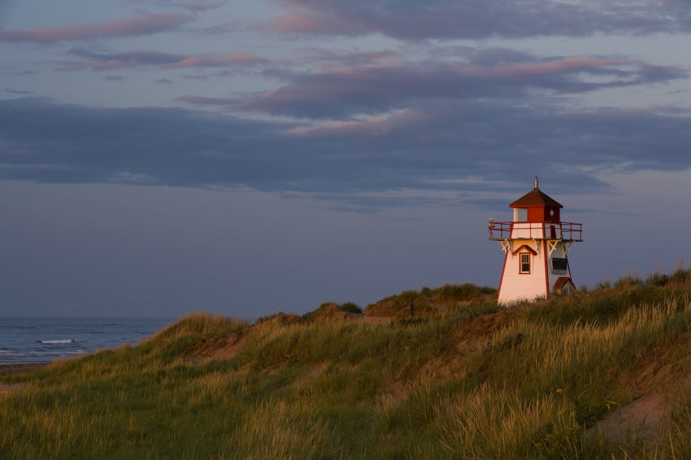 Covehead Lighthouse Prince Edward Island National Park Canvas Art - John Sylvester  Design Pics (34 x 22)