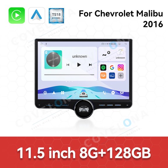 Covelona 11.5 inch Android Car Radio For Chevrolet Malibu 2016 Car Multimedia Video Player Car GPS Navigation Carplay Stereo DSP Car Center Display