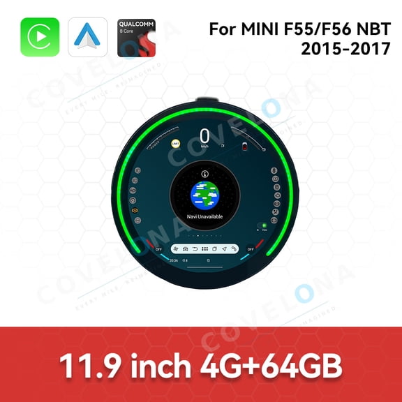 Covelona 11.9 inch Android Car Radio For MINI F55/F56 NBT 2015-2017 Car Multimedia Video Player Car GPS Navigation Carplay Stereo DSP