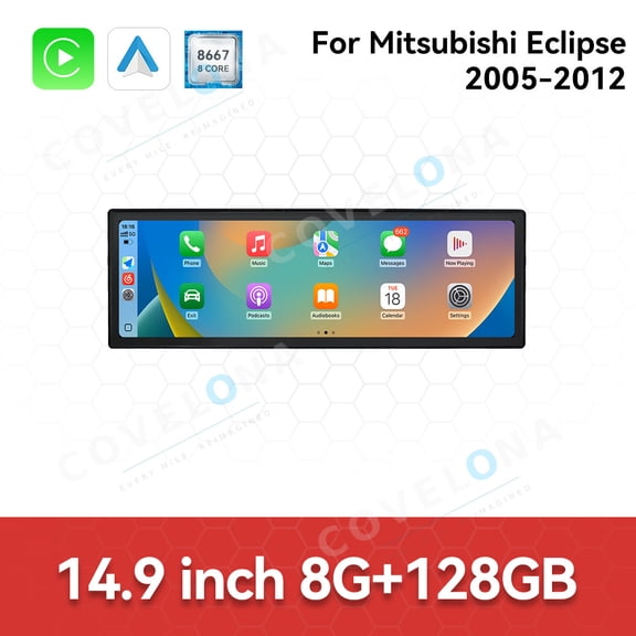 Covelona 14.9 inch Android Car Radio For Mitsubishi Eclipse 2005-2012 Car Multimedia Video Player Car GPS Navigation Carplay Stereo DSP