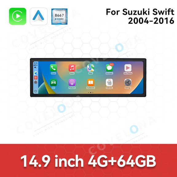 Covelona 14.9 inch Android Car Radio For Suzuki Swift 2004-2016 Car Multimedia Video Player Car GPS Navigation Carplay Stereo DSP