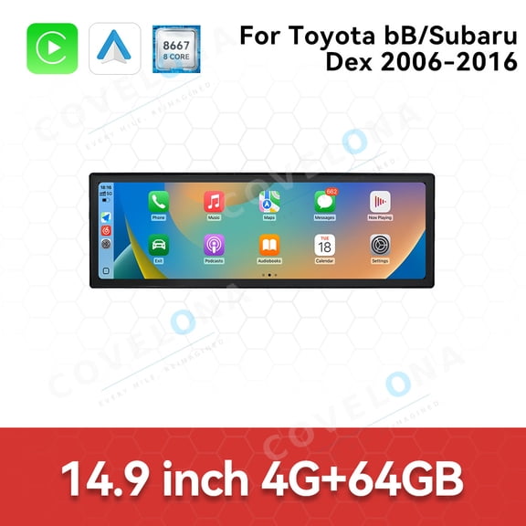Covelona 14.9 inch Android Car Radio For Toyota bB/Subaru Dex 2006-2016 Car Multimedia Video Player Car GPS Navigation Carplay Stereo DSP