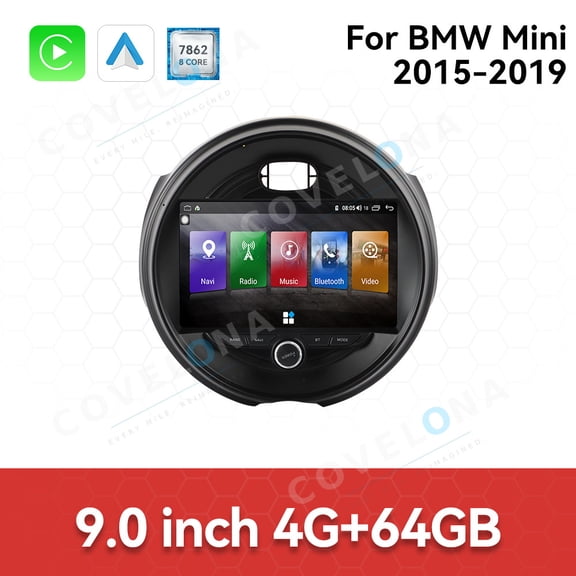 Covelona 9 inch Android Double Din Car Stereo Radio For BMW Mini 2015-2019 Car Multimedia Video Player GPS Navigation Carplay Head Unit Touch Screen