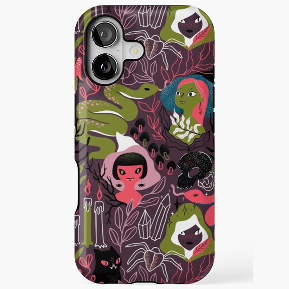 Coven Witch Magic Sisters Art Case for iPhone 11 12 13 14 15 16 17 Pro Max
