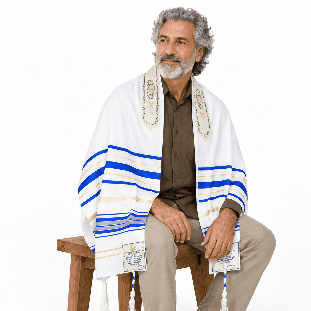 Covenant Prayer Shawl Tallit with Matching Case, Royal Blue, Large ...